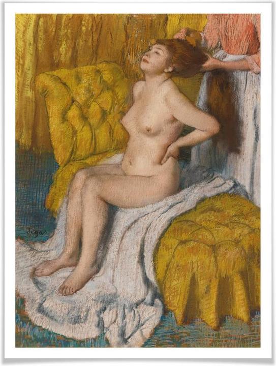 Actual product image Trenddeko A woman gets her hair tied (24 x 30 cm)