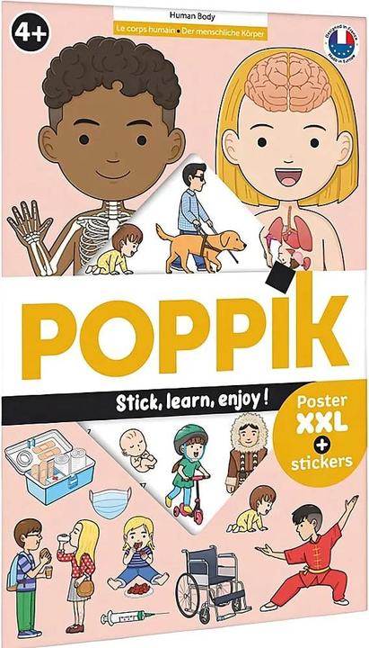 Produktbild Poppik Sticker Lernposter Menschlicher Körper (49 Sticker)