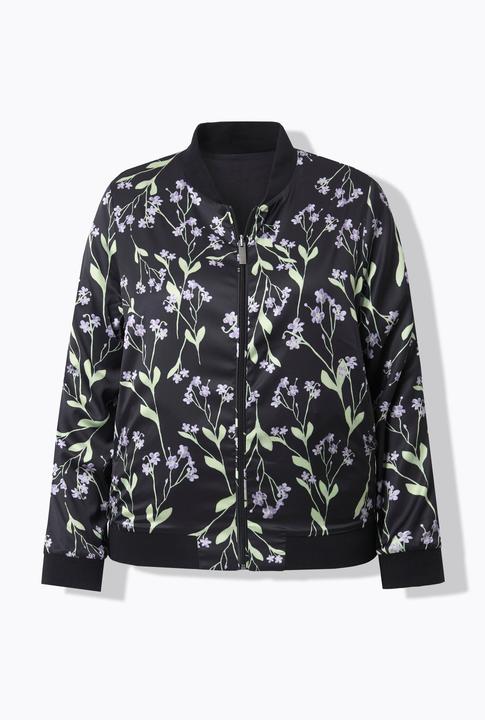 Actual product image Ulla Popken Reversible Floral Jacket (62)