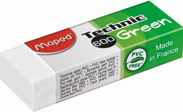 Actual product image Maped Plastic eraser Technic 600 Green, weiá