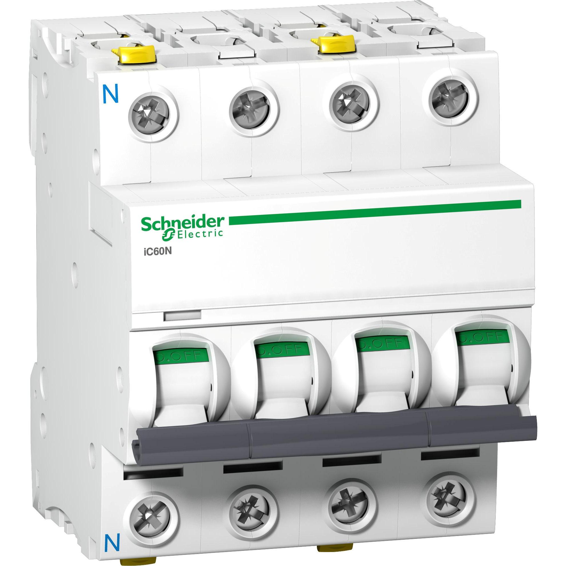 Schneider Electric, Schutzschalter, Acti9 iC60N MCB 3+N Pole 10A Curve C