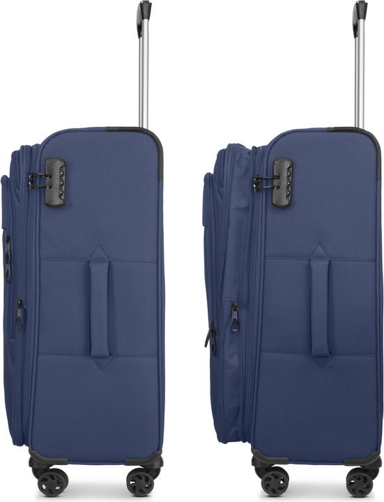 Actual product image Franky Melbourne 3.0 4-wheel suitcase set, 3-piece, with stretch fold (180 l)