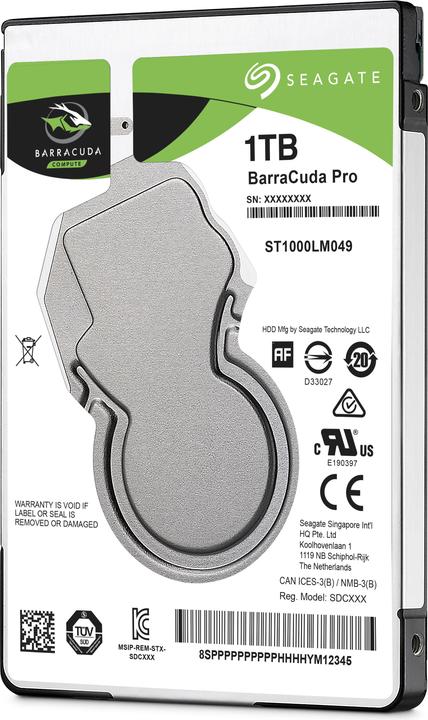 Produktbild Seagate BarraCuda Pro (1 TB, 2.5")