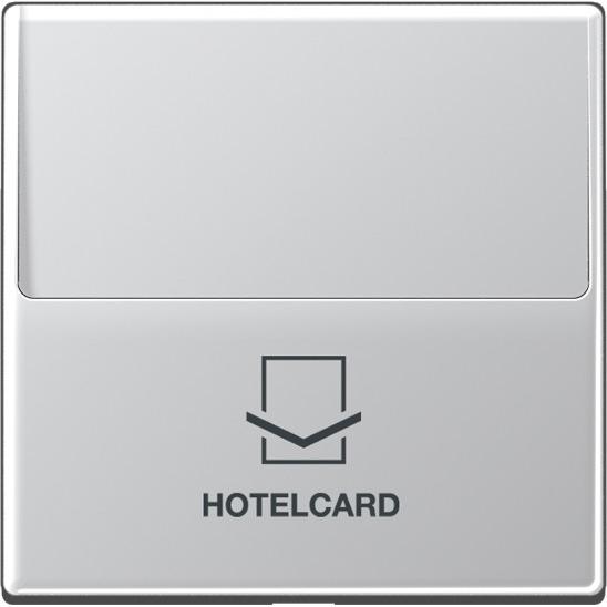 JUNG, Zubehör Schalterprogramm, Hotelcard Schalter A alu glz A590CARDAL