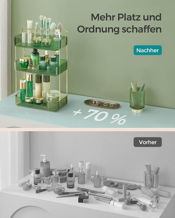 Actual product image Songmics Make-up-Organizer mit 3 Ebenen