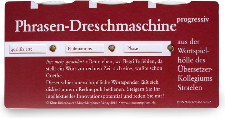 Actual product image Phrase thresher (game)762 (German)