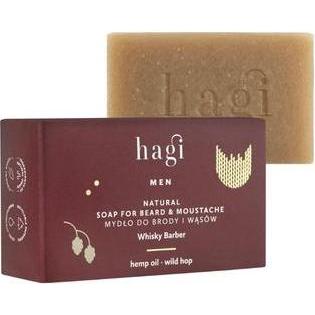 Hagi Uomo Sapone Mani, Sapone Per Barba E Baffi Whisky Barber 100G (Sapone Duro, 100 G)