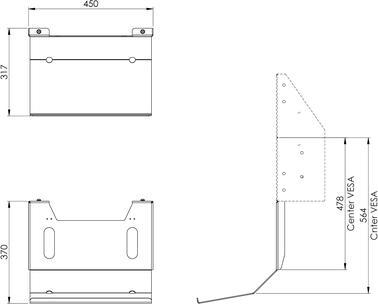 Image du produit Vogels Support de clavier pour élévateur de sol