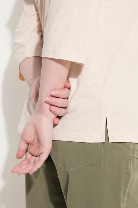 Produktbild Ulla Popken Shirt, Stickerei, Rundhals, 3/4-Arm (46, 48)