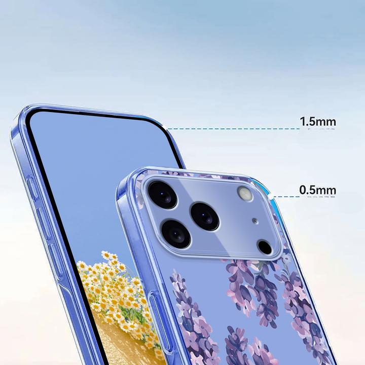 Immagine prodotto Cover-Discount iPhone 17 Pro - Silikon Gummi Hülle Blumen (Apple iPhone 17 Pro)
