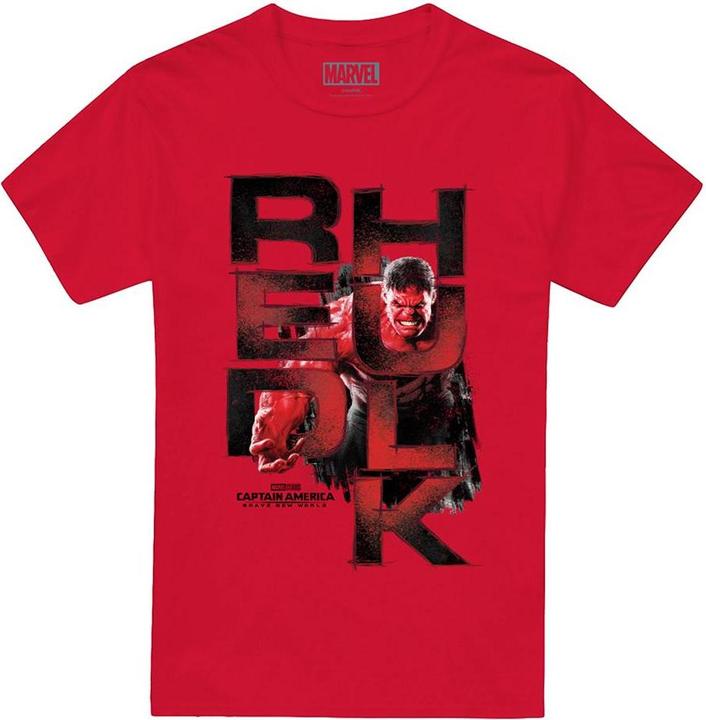 Immagine prodotto Captain America Maglietta Hulk Rosso Logo Uomo (XL)