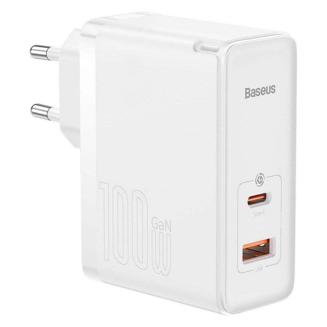 Baseus 100W GaN5 Pro Fast Charger (100 W), Usb Ladegerät, Weiss