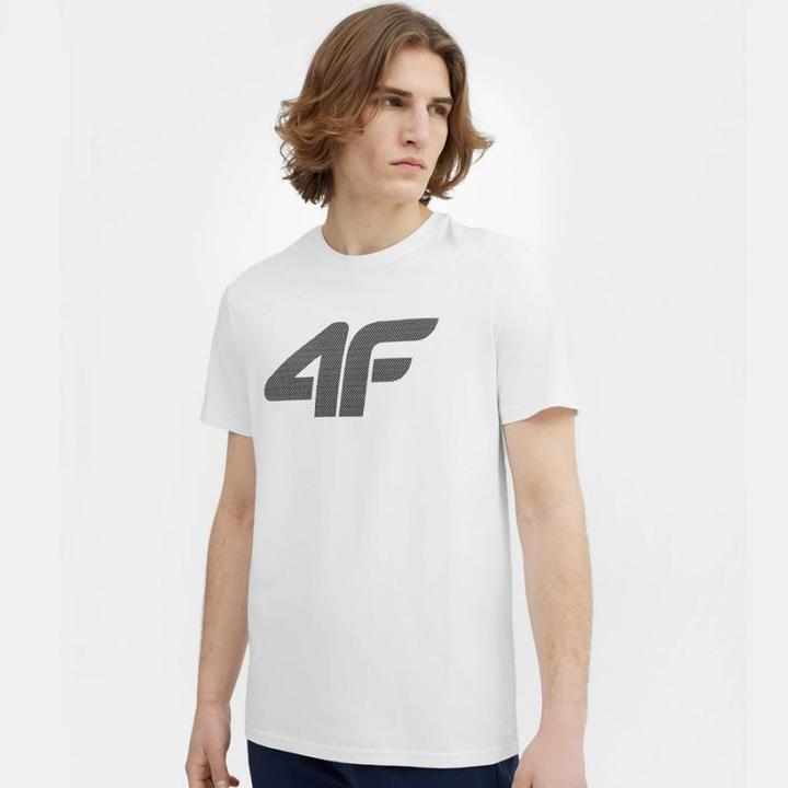 4F T-Shirt WEISS XXL bedrucktes T-Shirt für Herren (XXL)