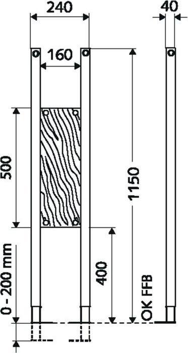Produktbild Schell Traglasten-Montagemodul fr wandhngende Sanitrgegenstnde (030630099)