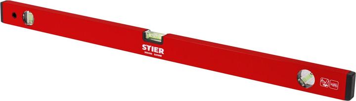 Stier Livella a bolla 80 cm alluminio ± 1,0 mm/m tre livelle (80 cm)