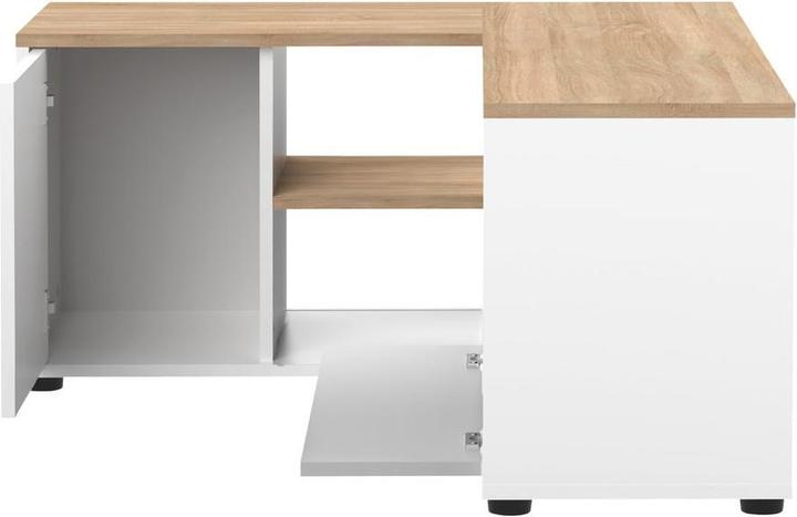 Immagine prodotto Temahome Porta TV angolare 90 bianco e rovere (45 x 90 cm)