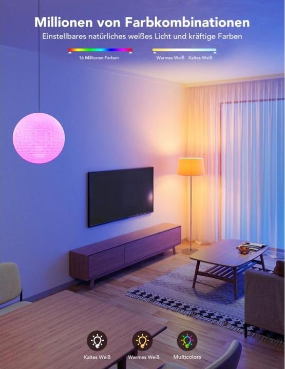 Produktbild Govee Smart Light Bulb (E27, 1200 lm, 1x)