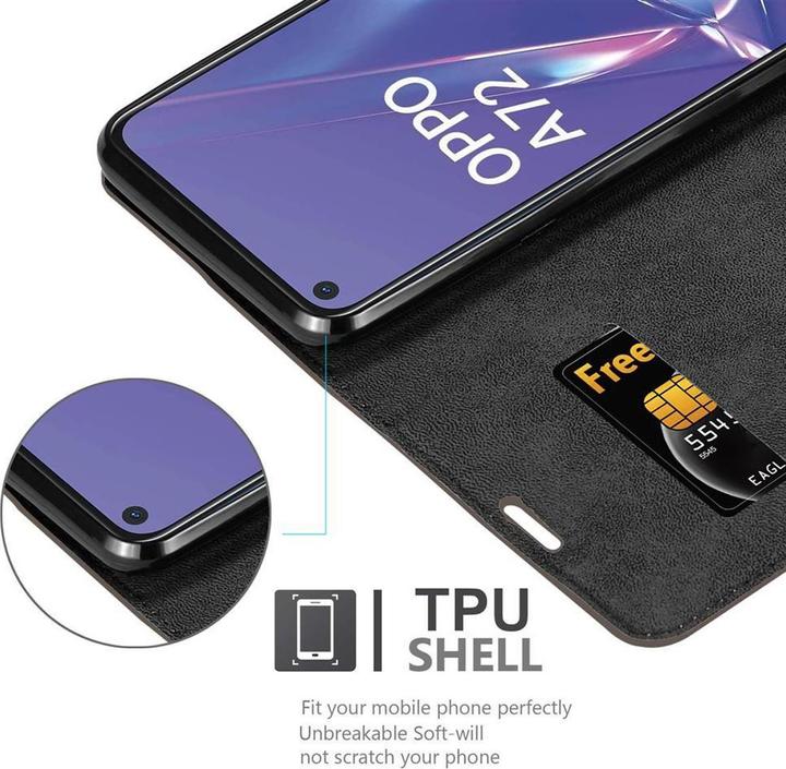 Actual product image Cadorabo Book Invisible Magnet Cover (Oppo A52)