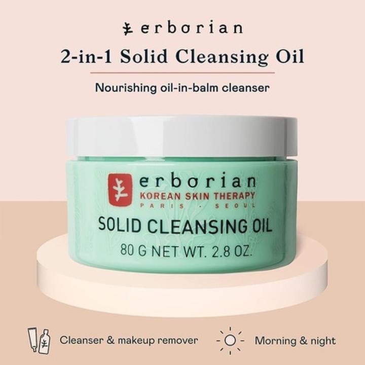 Image du produit Erborian Solid Cleansing Oil (Huile nettoyante, 80 ml)