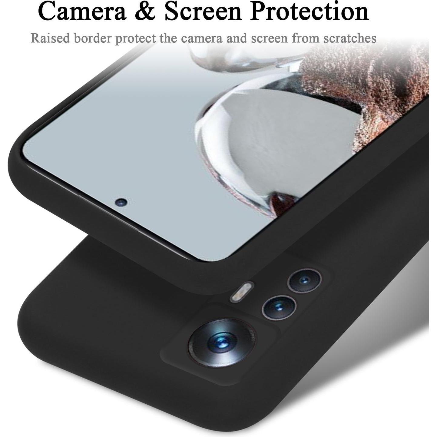 Thumbnail - Cadorabo TPU Hülle für Xiaomi 12T / 12T PRO Liquid (Xiaomi 12T Pro, Xiaomi 12T), Smartphone Hülle, Schwarz