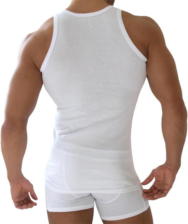 Immagine prodotto Normani Maglia intima 5 pezzi da uomo a costine fini bianca (4XL)