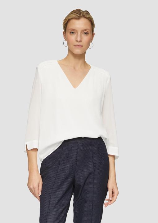 Immagine prodotto S.Oliver Bluse Chiffon-Bluse mit Smokdetails (42)