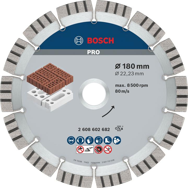 Produktbild Bosch Professional Zubehör PRO Abrasive Diamanttrennscheibe, 180 x 22,23 mm