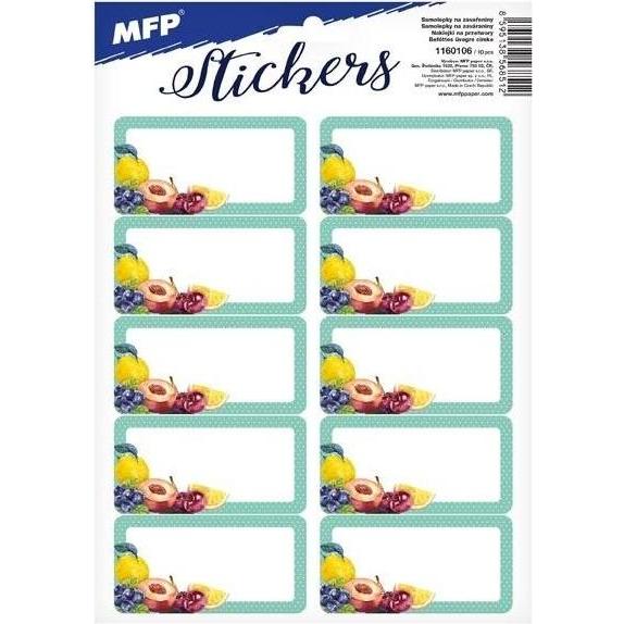 MFP Paper, Sticker, Aufkleber für Konserven 16,2x23cm