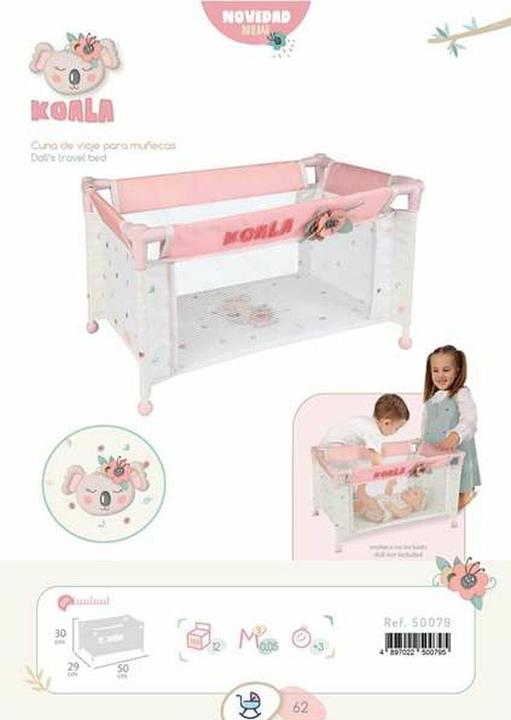 Productafbeelding DeCuevas Reisebettchen Koala 50 x 29 x 30 cm Rosa