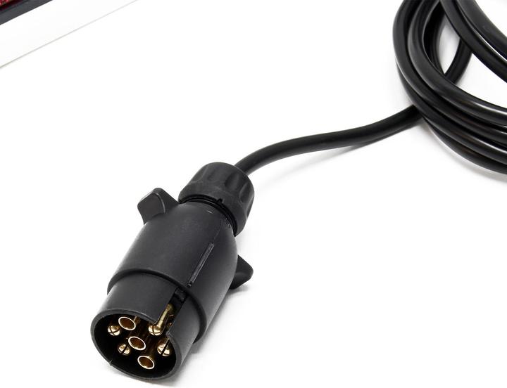 Image du produit Wiltec Remorque Barre lumineuse à LED 7 pôles 12V Eclairage de la remorque VP Porte-vélos
