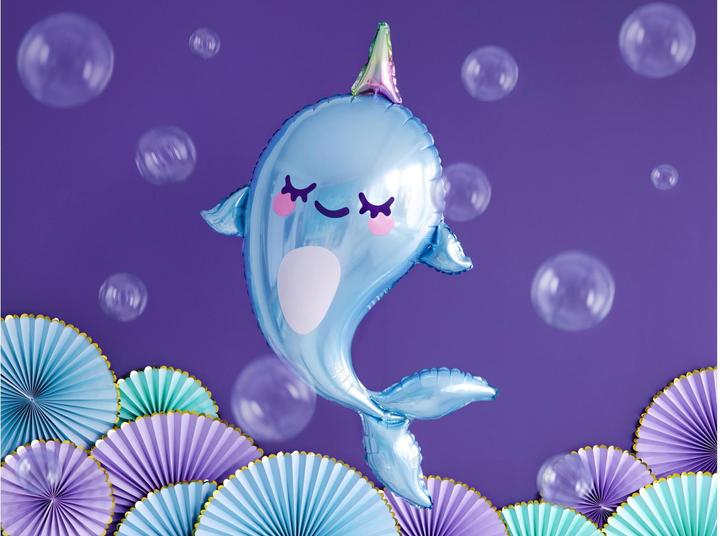 Image du produit Partydeco Ballon Narval (87cm) (1 x)