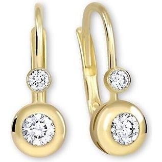 Brilio, Ohrringe, Yellow gold earrings with zircons 239 001 00061