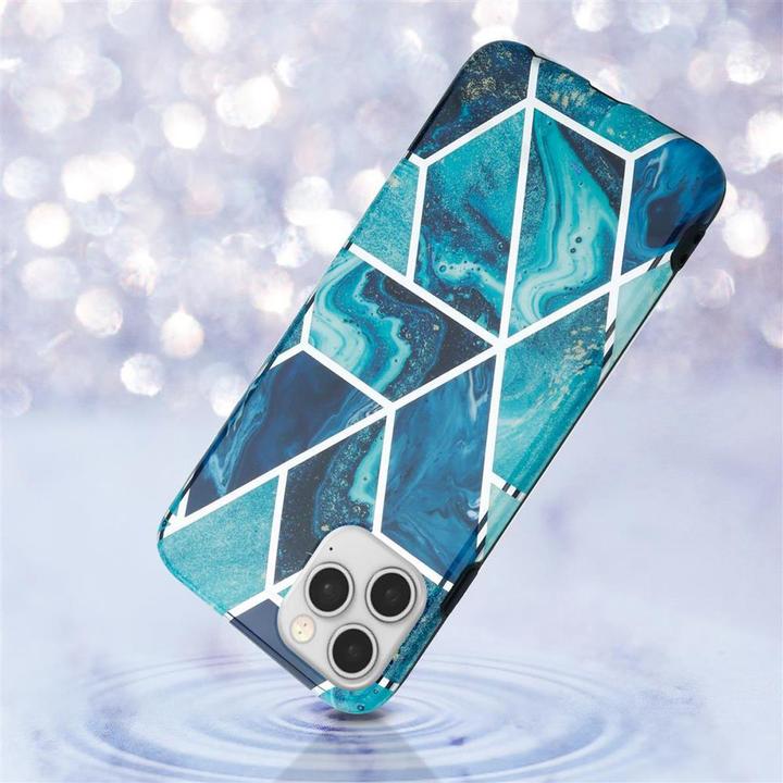 Actual product image Cadorabo IMD TPU Colorful Marble Cover (Apple iPhone 12, Realme 12 Pro+)