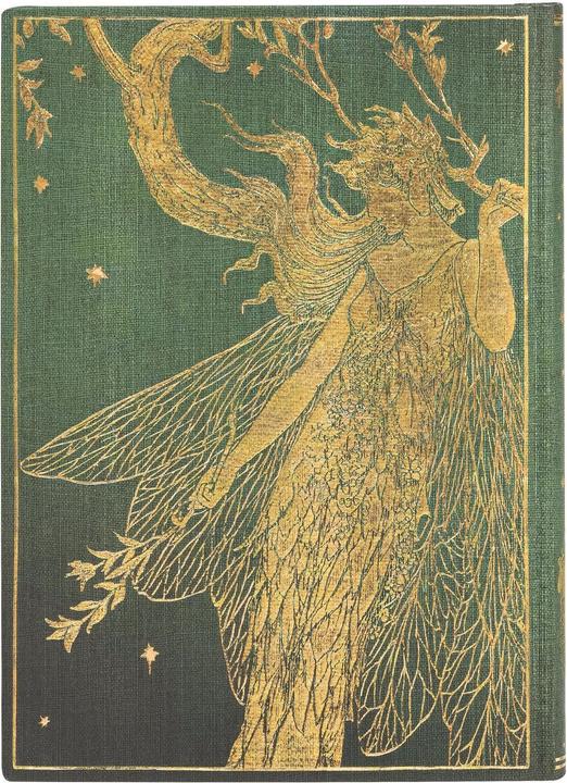 Actual product image Paperblanks Notebook Olive Fairy 9.5 cm x 14 cm lined (9.5 x 14 cm, Lined, Hardcover)