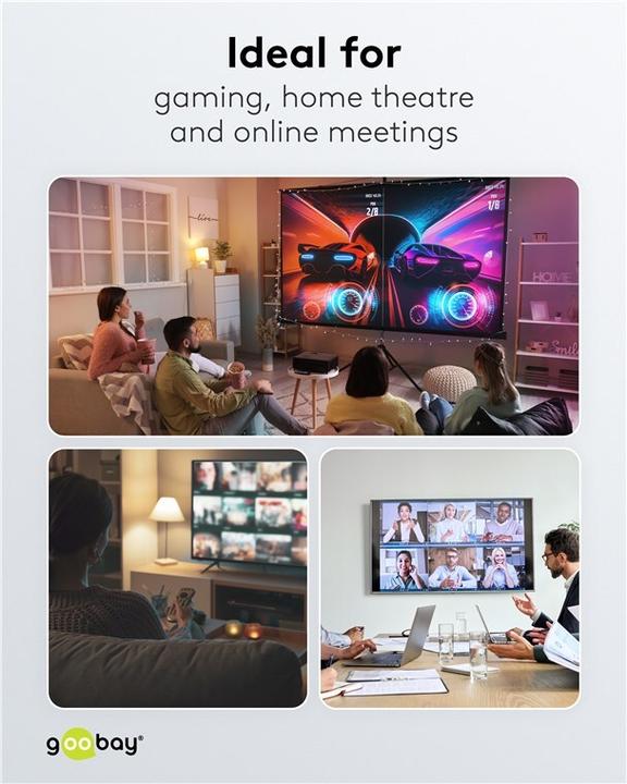 Actual product image Goobay HDMI Matrix Switch 4 to 2 4K @ 60 Hz