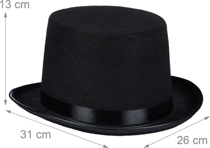 Immagine prodotto Relaxdays 4x cappello a cilindro