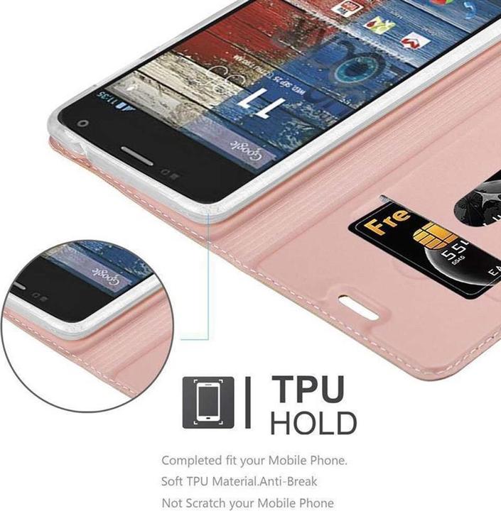 Actual product image Cadorabo Book Classy Style Cover (Motorola Moto G2 (2nd Gen))
