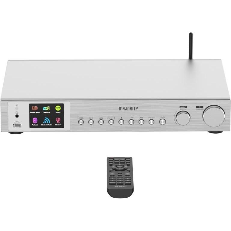 Thumbnail - Majority Fitzwilliam 3 Silver (Internetradio, Bluetooth, WLAN), Radio, Silber