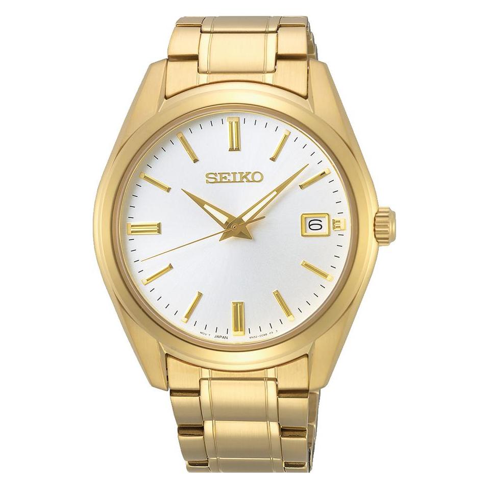 Seiko, Armbanduhr, Men's, Gold, (Analoguhr, 40 mm)