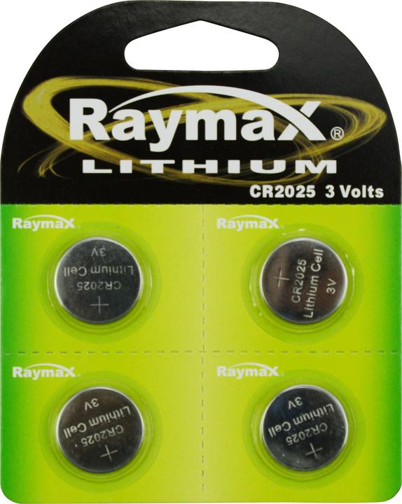 Raymax Pile bouton 3V CR2025 4 pcs lithium (4 pcs, CR2025)
