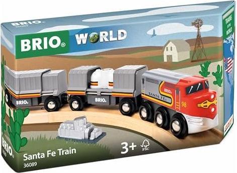Produktbild Ravensburger BRIO World – 36089 Trains of the World Santa Fe Zug | Spielzeugzug für Kinder ab 3 Jahren