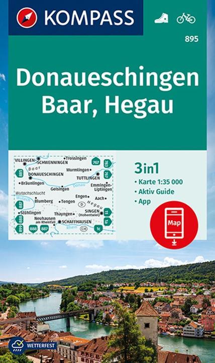 Produktbild KOMPASS Wanderkarte Donaueschingen, Baa