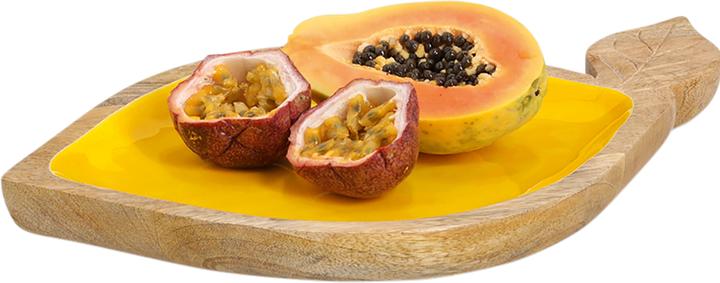 Produktbild Zeller Present Servierschale Lemon Mangoholz gelb 37x23x2 cm