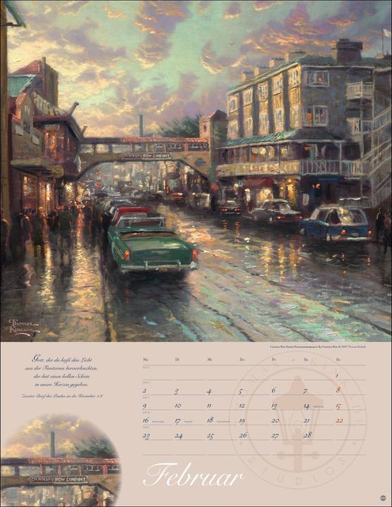 Actual product image Thomas Kinkade: Land im Licht Kalender 2026 (34 x 44 cm)