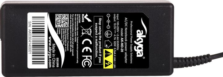 Immagine prodotto Akyga AK-ND-20 - Notebook - Interno - 100 - 250 V - 55 +/- 5 Hz - 92 W - 19,5 V (92 W)