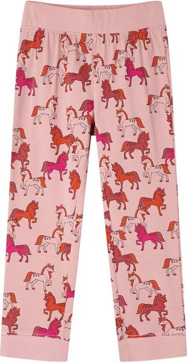 Produktbild vidaXL Kinderpyjama mit Langen Ärmeln Hellrosa 104,Material: 95 (104)