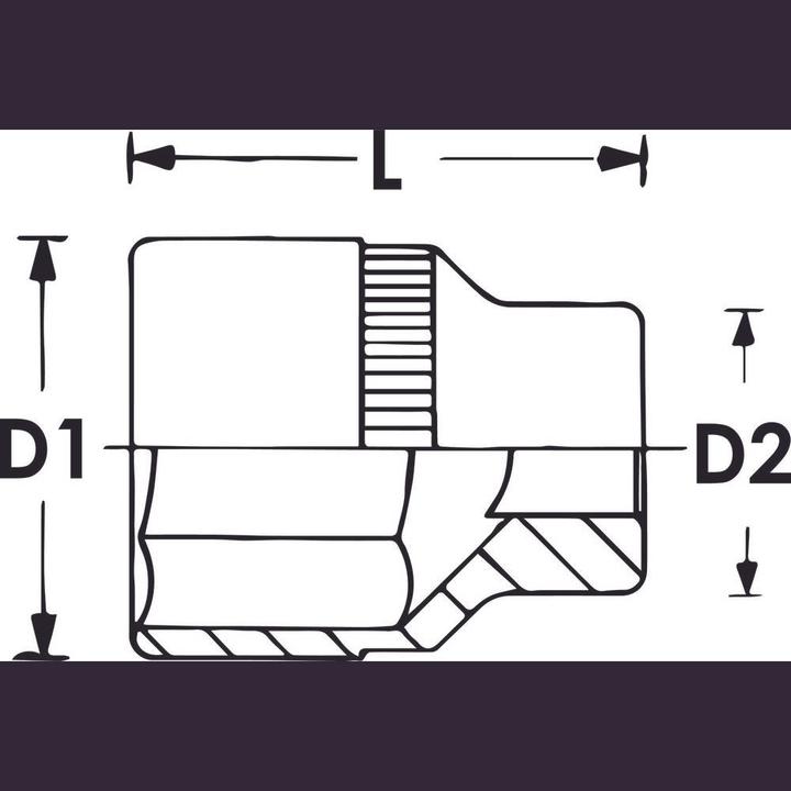 Produktbild Vigor STECKSCHLÜSSEL-EINSATZ 3/8" SW 24 (24 mm)