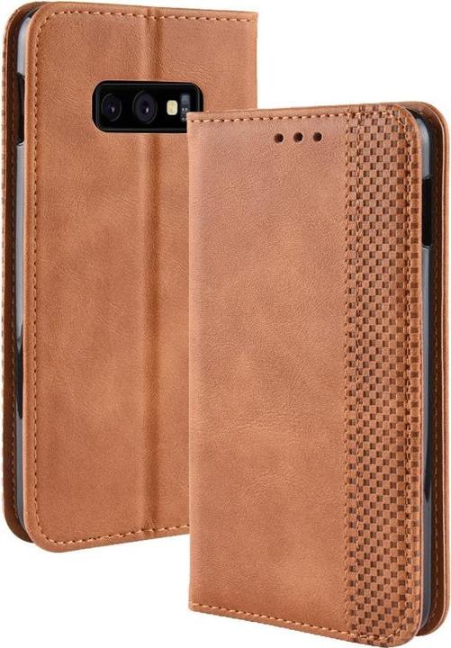 Immagine prodotto Cover-Discount Galaxy S10e - Stand Flip Case Cover marrone (Samsung Galaxy S10e)