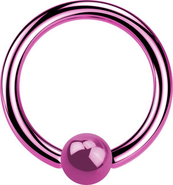 Immagine prodotto Star Piercing Anello di chiusura a microsfera rosa (senza ottone, Acciaio chirurgico 316L)