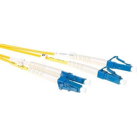Thumbnail - ACT 0.25 meter LSZH Singlemode 9/125 OS2 fiber patch cable duplex with LC connectors (CAT6e, 0.25 m), Netzwerkkabel